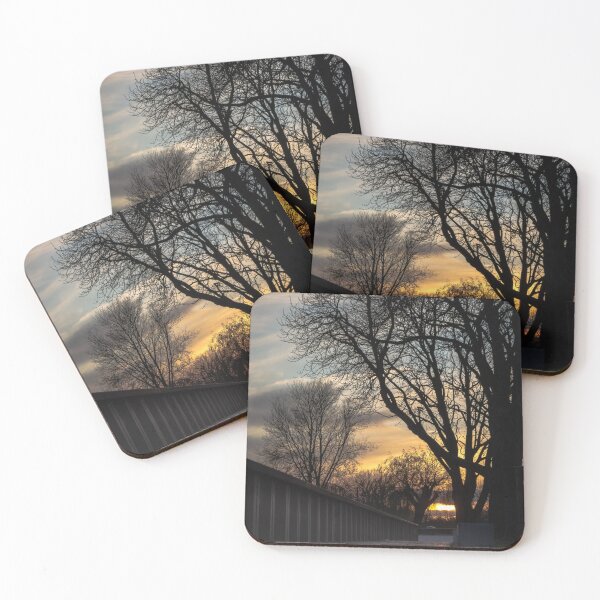 Item preview, Walkway & trees in sunset designed and sold by NilsAllerlei.