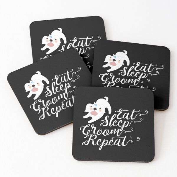 Item preview, Dog Grooming Eat Sleep Groom Repeat designed and sold by AmethystMurad.