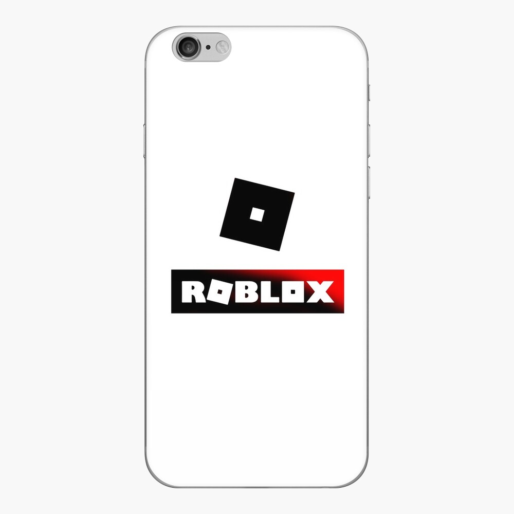 Roblox T Shirt Black And Red Edition Iphone Skin By Sandgart Redbubble - how to get black skin in roblox mobile
