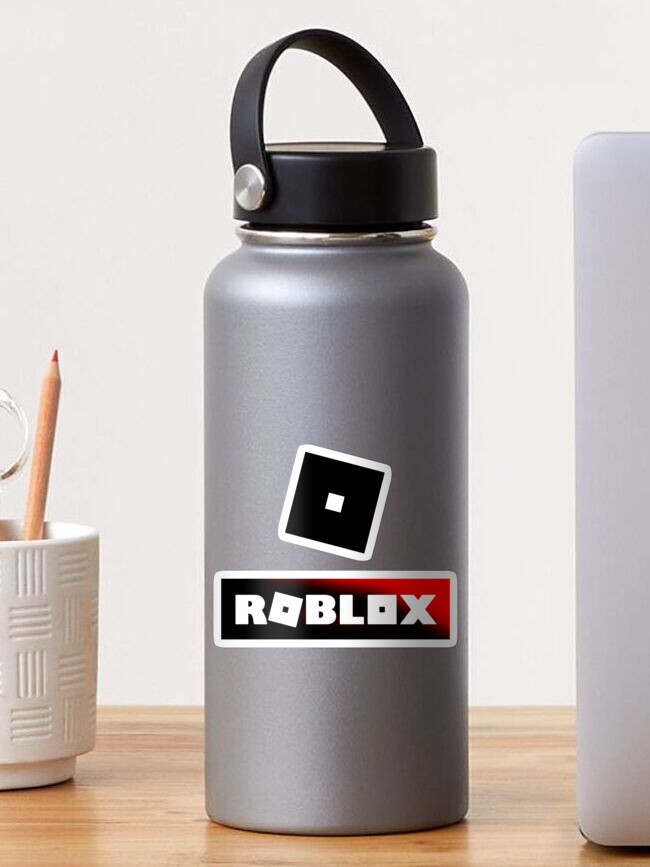 Roblox T Shirt Black And Red Edition Sticker By Sandgart Redbubble - red and black jacket roblox