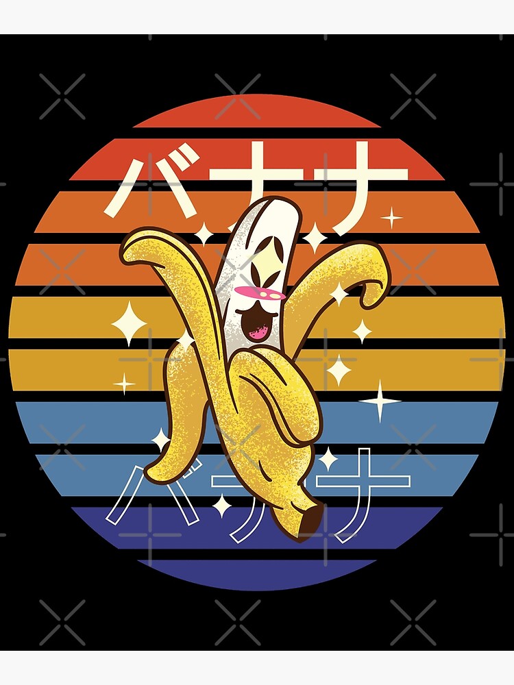 "Happy Half Peel Kawaii Banana " Art Print for Sale by sunilbelidon