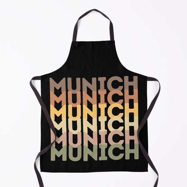 Item preview, Munich Retro Typography Vintage Colors designed and sold by Hoiho Adventure Shirts.