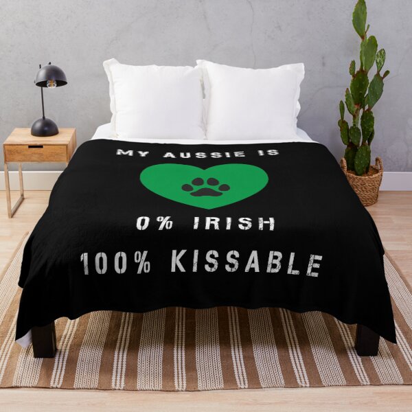 Item preview, My Aussie is 0% Irish and 100% Kissable, Australian Shepard designed and sold by midodesign20.