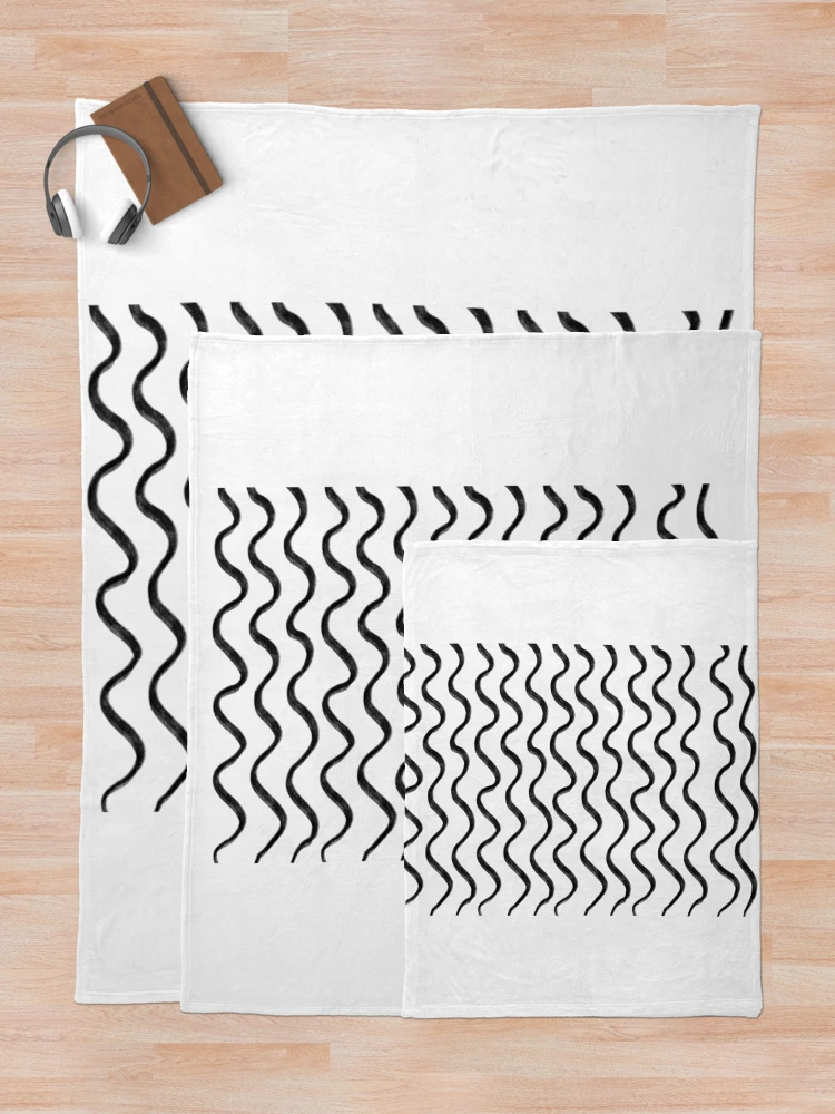 Thumbnail 5 of 6, Throw Blanket, Minimal Ripple Pattern designed and sold by fairylily.
