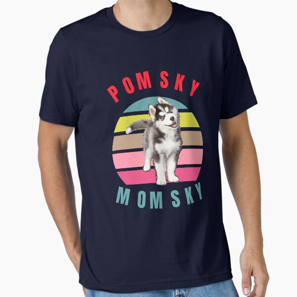 Vintage Trendy Pomsky Momsky Sunset Shirt Eighties Style Vintage Trendy Pomsky Momsky Sunset Shirt Eighties Style