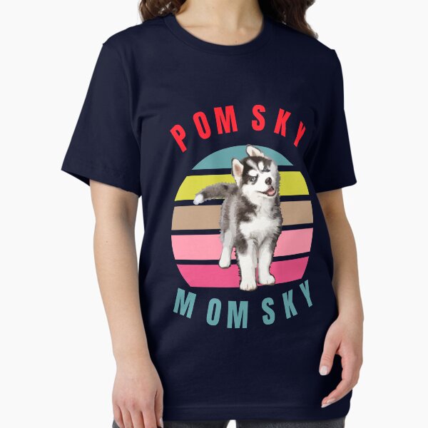 Vintage Trendy Pomsky Momsky Sunset Shirt Eighties Style Vintage Trendy Pomsky Momsky Sunset Shirt Eighties Style