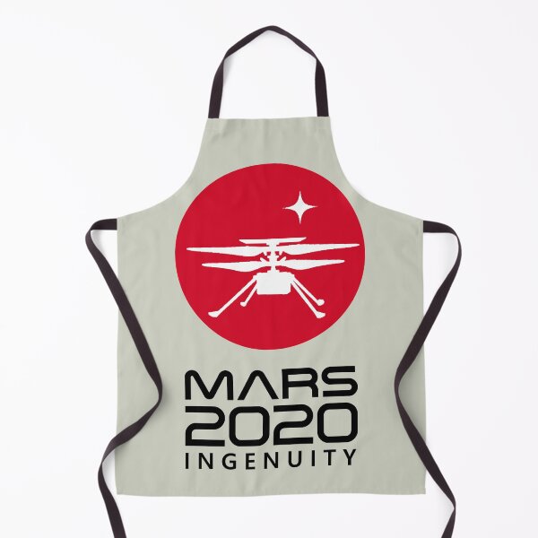 Item preview, Mars 2020 Ingenuity helicopter drone logo NASA (black) designed and sold by SolidEarthArt.