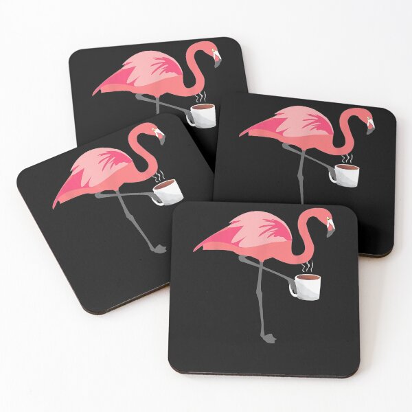 Item preview, Gift For Coffee Lovers Flamingo Drinking Coffee  designed and sold by aguilaro.