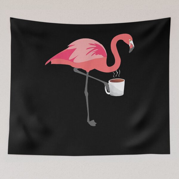 Item preview, Gift For Coffee Lovers Flamingo Drinking Coffee  designed and sold by aguilaro.