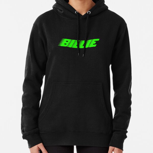 Verde Billie Eilish Racer Logo Oficial Sudadera con capucha