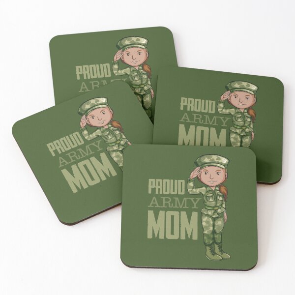 Item preview, Proud Army Mom! (on Green) designed and sold by PawsitiveMum.