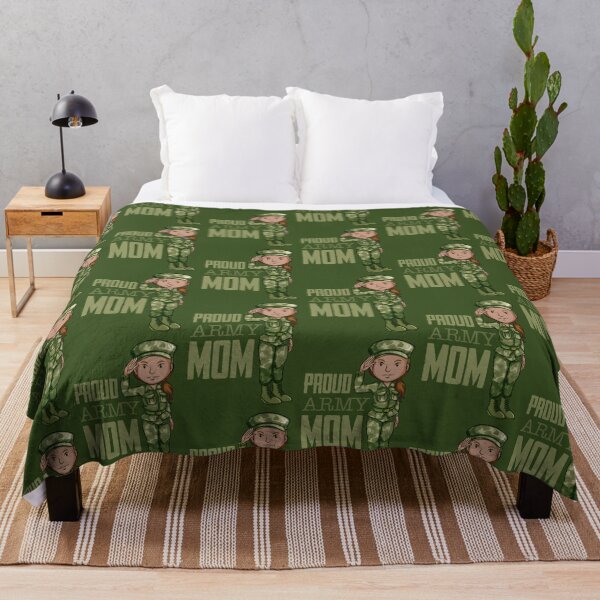 Item preview, Proud Army Mom! (on Green) designed and sold by PawsitiveMum.