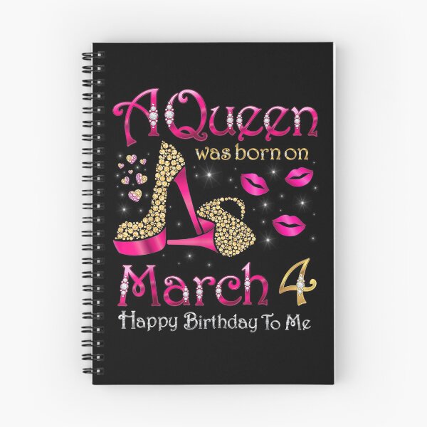Item preview, A Queen Was Born On March 4 Happy Birthday To Me March B Day  designed and sold by aguilaro.