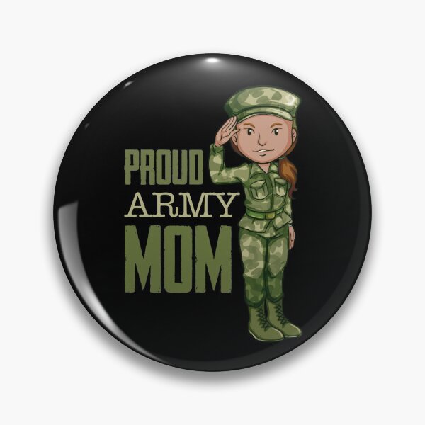 Item preview, Proud Army Mom! (on Black) designed and sold by PawsitiveMum.