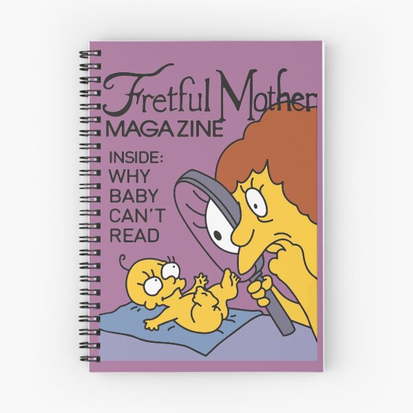 Item preview, Fretful Mother Funny The Simpsons Inspired Magazine From 90's Cartoons designed and sold by CompuGlobalCorp.