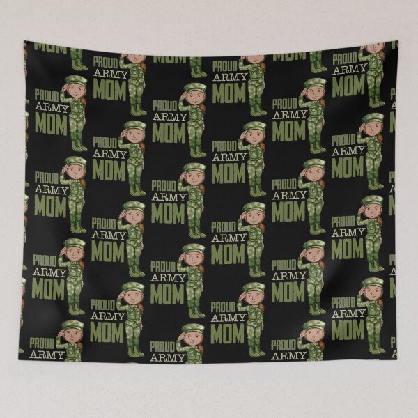 Item preview, Proud Army Mom! (on Black) designed and sold by PawsitiveMum.