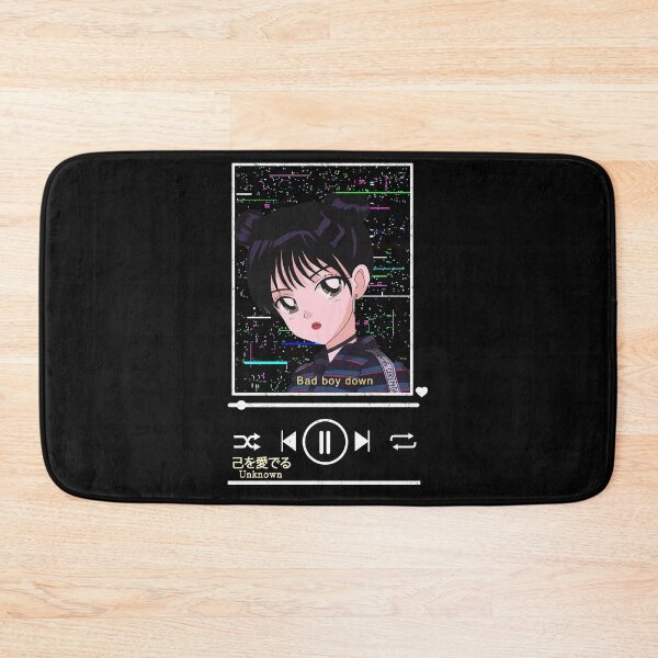 Item preview, Anime Girl Japanese Aesthetic anime Otaku Music player Theme designed and sold by CHAMSING INK.