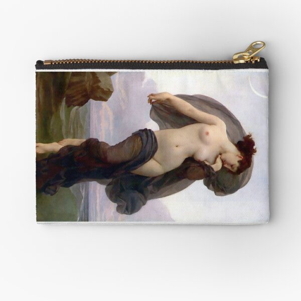 Evening Mood painting by William-Adolphe Bouguereau Zipper Pouch