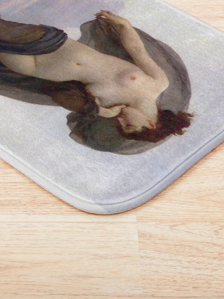 Alternate view of Evening Mood painting by William-Adolphe Bouguereau Bath Mat