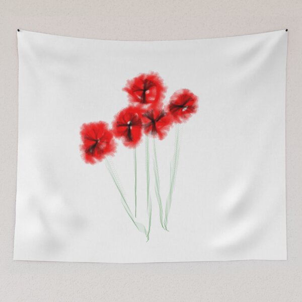 Item preview, Abstract poppy drawing designed and sold by Creativeart1974.