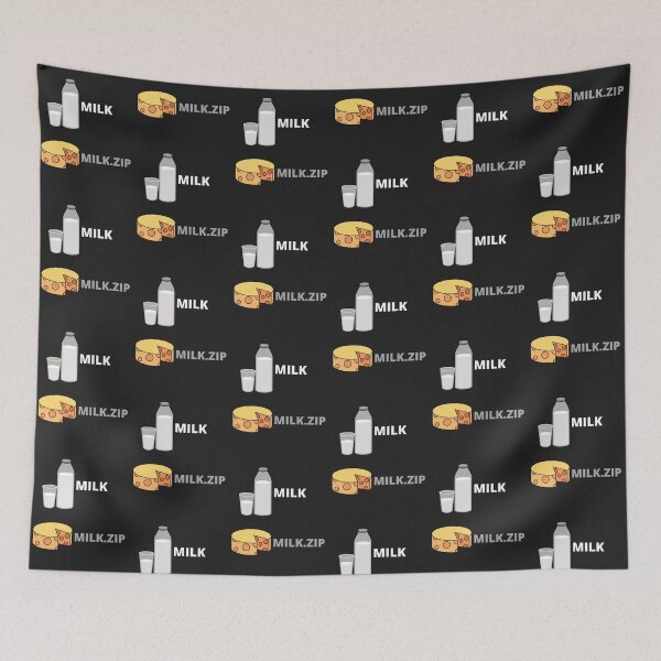 Item preview, Milk.zip - Funny Text designed and sold by BaldingSnail.