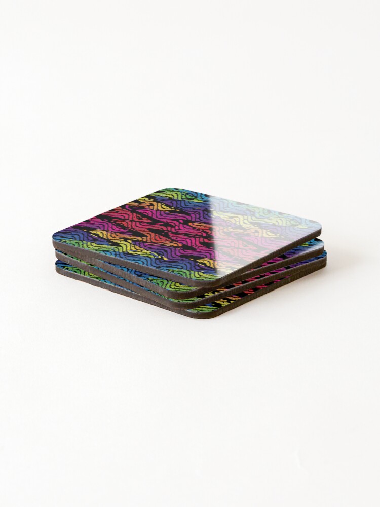 Thumbnail 4 of 5, Coasters (Set of 4), Rainbow Array 24 designed and sold by rainbowarray.