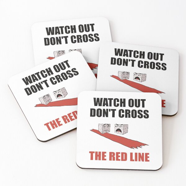 Item preview, Do not cross the red line again designed and sold by Redinsart.