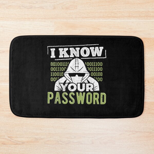 Item preview, I Know Your Password Cyber Hacker Computer  designed and sold by aguilaro.