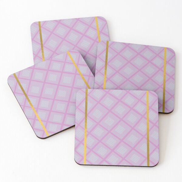 Item preview, Gold accent trendy Purple chequer/checker pattern designed and sold by g v.