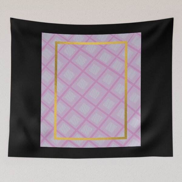 Item preview, Gold accent trendy Purple chequer/checker pattern designed and sold by g v.