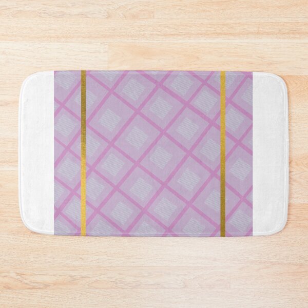 Item preview, Gold accent trendy Purple chequer/checker pattern designed and sold by g v.