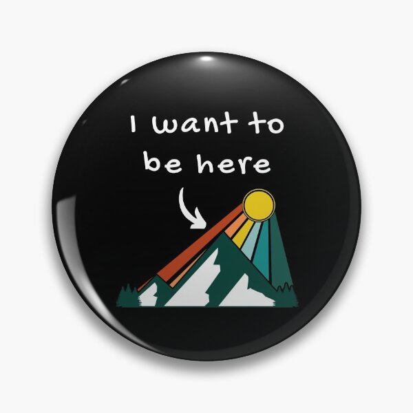 Item preview, I want to be here mountain rainbow sun design designed and sold by Ollie P.  Leo.