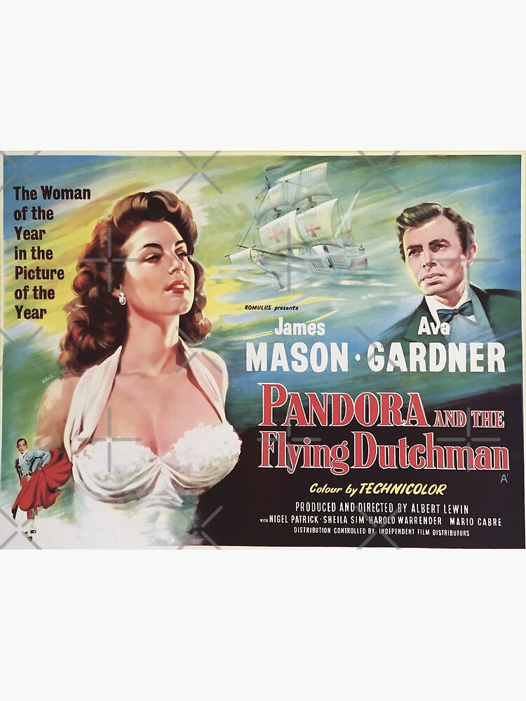 Pandora The Flying Dutchman Vintage Movie Poster Photographic   Flat,750x,075,f Pad,750x1000,f8f8f8 