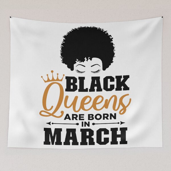 Item preview, Black queens are born in march designed and sold by ibrahim2022.