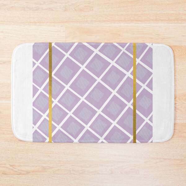 Item preview, Gold accent trendy Purple chequer/checker pattern designed and sold by g v.