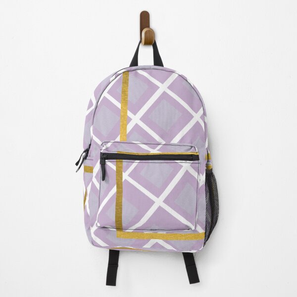 Item preview, Gold accent trendy Purple chequer/checker pattern designed and sold by g v.