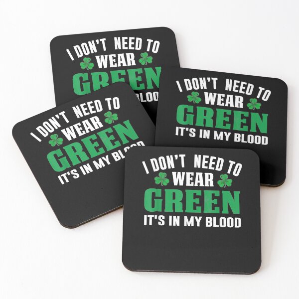 Item preview, Funny St Patrick's Day Green Is In My Blood  designed and sold by aguilaro.