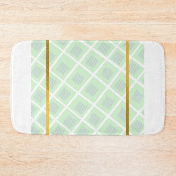 Item preview, Gold accent light green chequer/ checker pattern designed and sold by g v.
