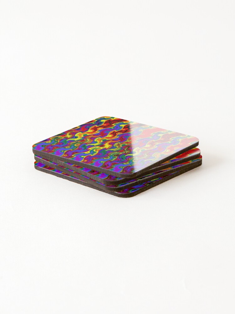 Thumbnail 4 of 5, Coasters (Set of 4), Rainbow Array 26 designed and sold by rainbowarray.
