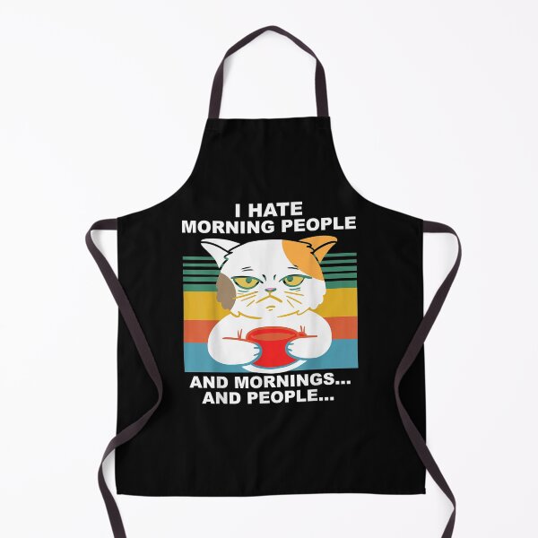 Item preview, I Hate Morning People And Mornings And People Cat Coffee designed and sold by aguilaro.