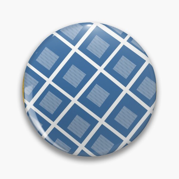 Item preview, Gold accent blue white chequer/checker pattern designed and sold by g v.