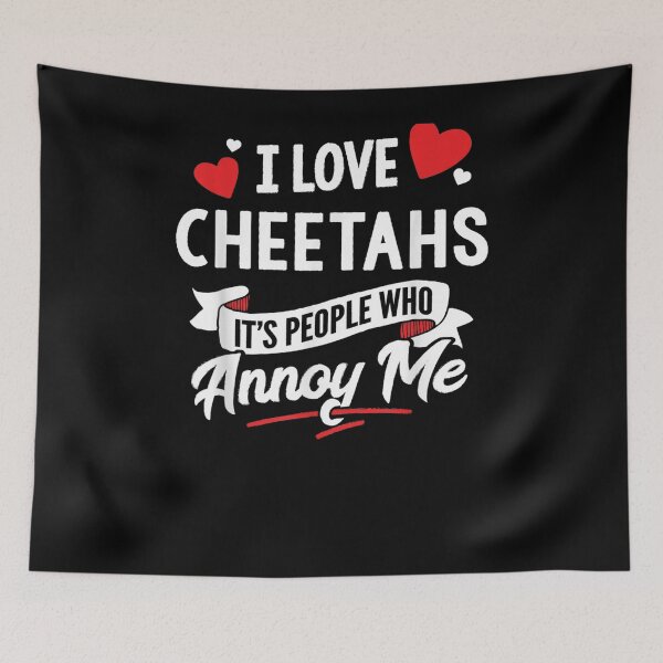 Item preview, Cheetahs Gift I Love Cheetahs  designed and sold by aguilaro.