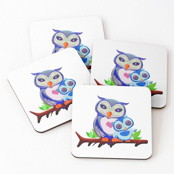Item preview, Cute Baby Owl Getting Cuddles designed and sold by Mrspink16.