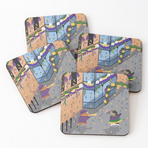 Item preview, Guinea pigs celebrating Mardi Gras designed and sold by mondesign26.