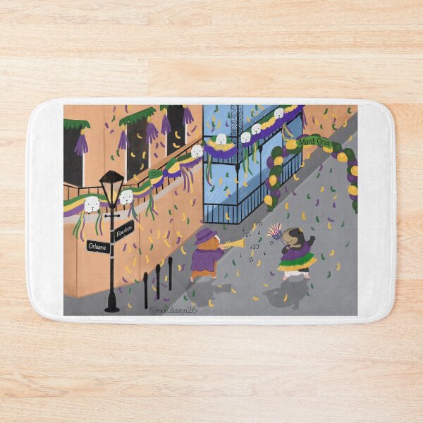 Item preview, Guinea pigs celebrating Mardi Gras designed and sold by mondesign26.