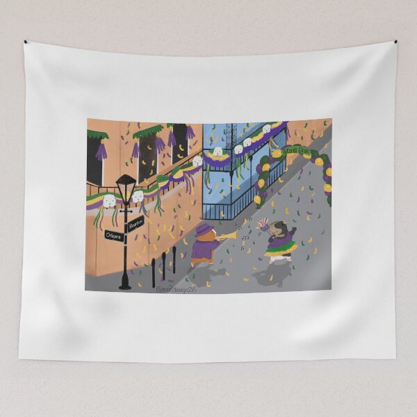 Item preview, Guinea pigs celebrating Mardi Gras designed and sold by mondesign26.
