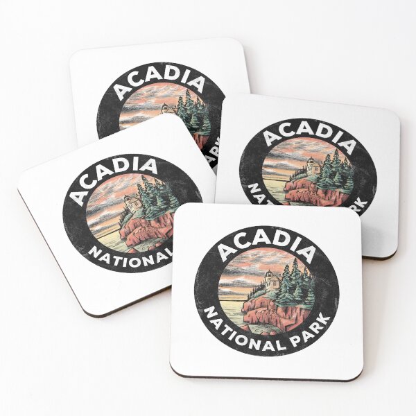 Item preview, Acadia Retro Badge designed and sold by HalpinDesign.