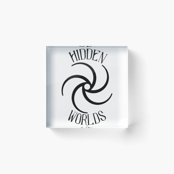 Hidden Worlds Circle Logo Acrylic Block