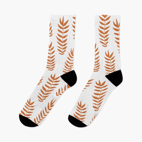 Item preview, Orange Plants on White designed and sold by Store Of Creations.
