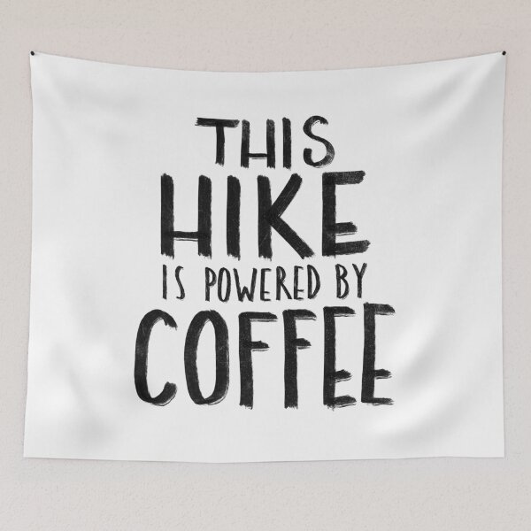 Aperçu de l'œuvre This Hike is Powered by Coffee créée et vendue par HalpinDesign.